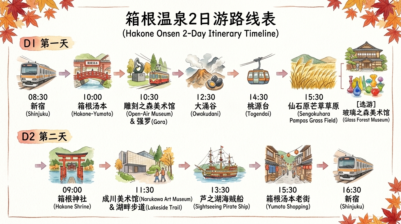 箱根2日游详细时间表