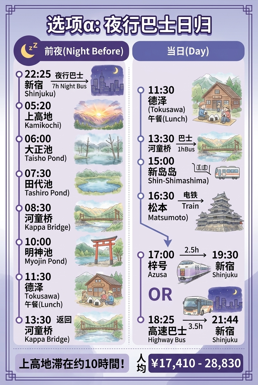 选项α时间线